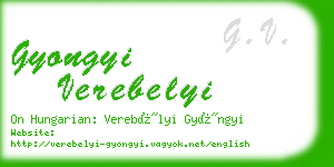 gyongyi verebelyi business card